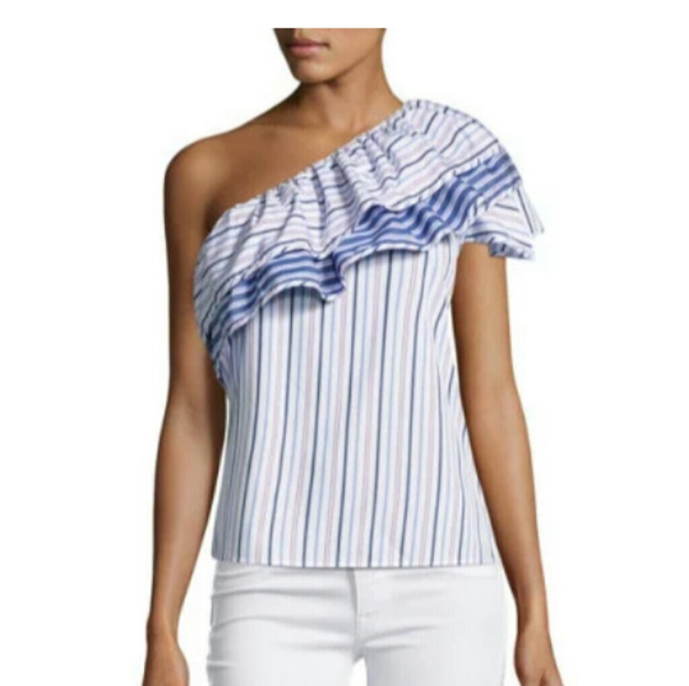 🔥NWOT Parker NY striped blouse Small
